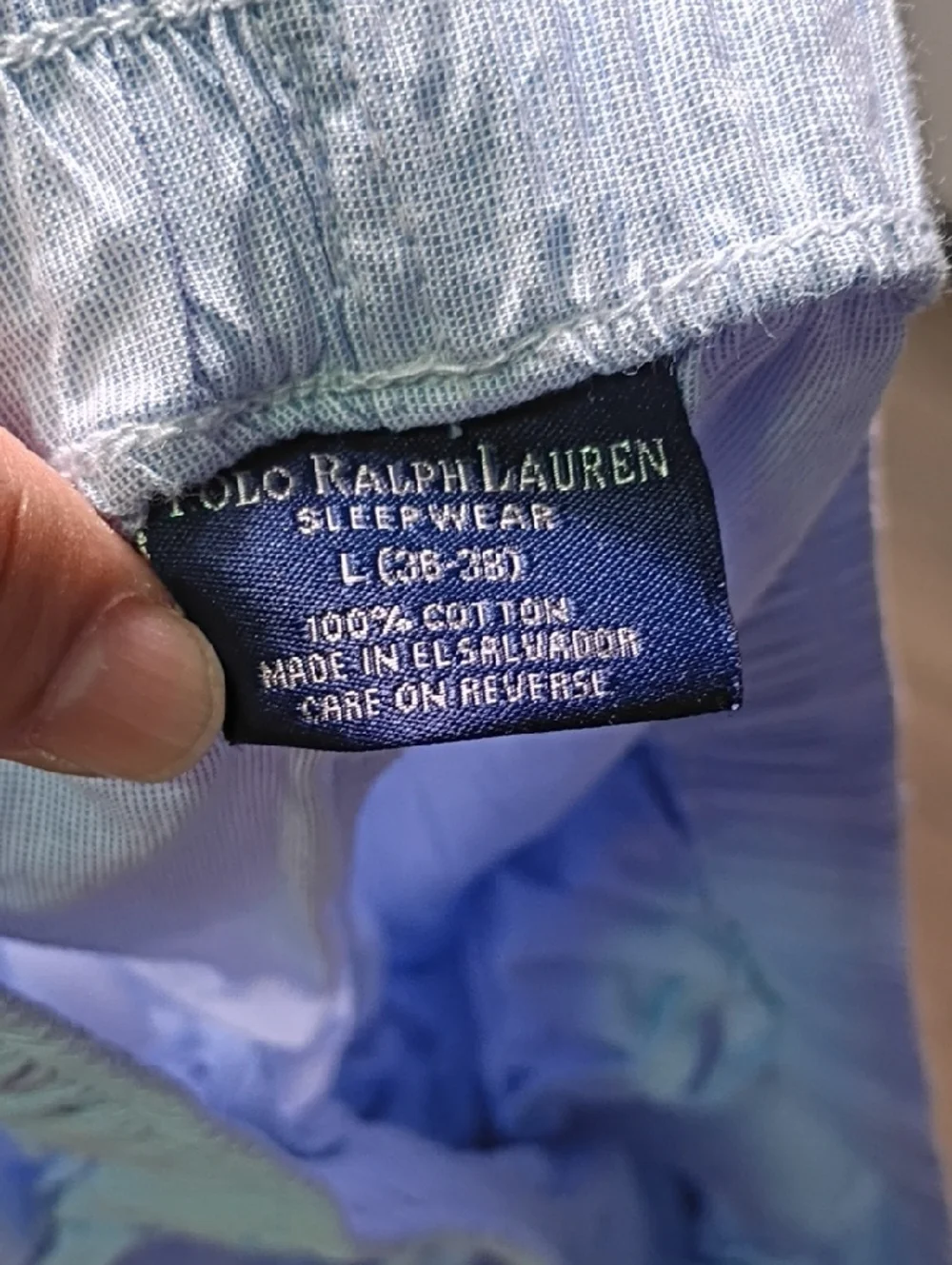 Polo by Ralph Lauren Light‎ Blue Sleepwear Set with Pants and Shirt